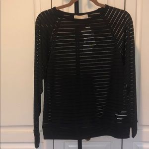 Michael Kors See Through Black Top